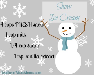 snow-cream recipe